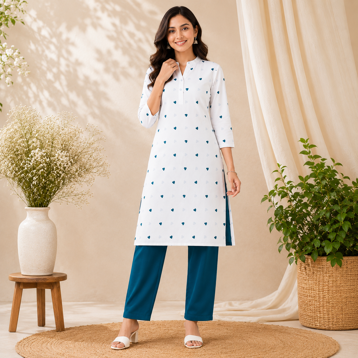 Buy Combo Rayon Printed with Diesel Rayon Cotton Fabric