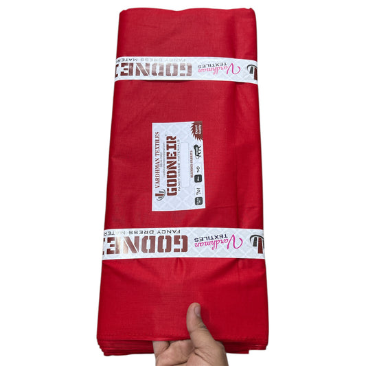 Red Poly Cotton Fabric