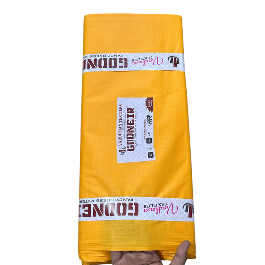 Yellow Poly Cotton Fabric