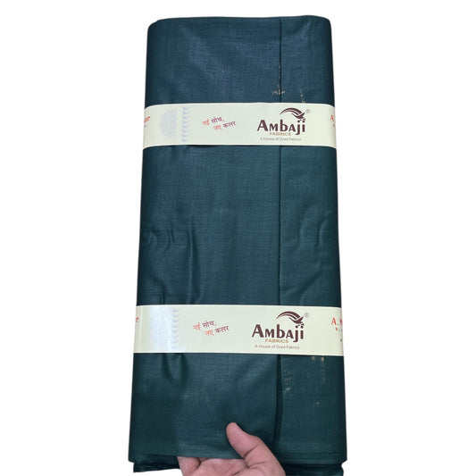 Bottle Green Poly Cotton Fabric