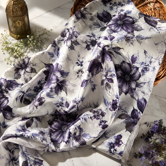 Buy Combo Floral Rayon Printed with Wine Dark Rayon Cotton Fabric 062