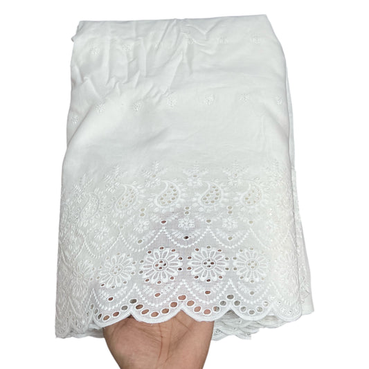 Cotton Chikankari Plazo Fabric