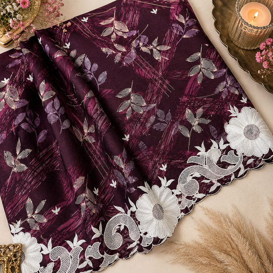Buy Combo Pure Cotton Print Kadai Work with Plazo Fabric 031
