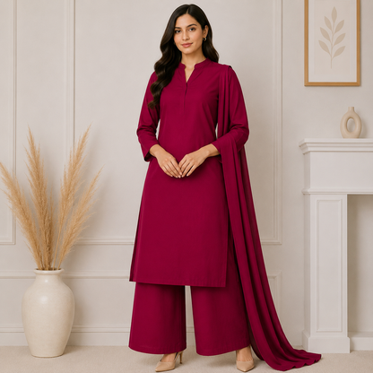 Buy Mehroon Light Viscose Rayon Cotton Fabric
