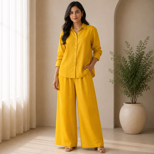Buy Yellow Jaam Cotton Fabric