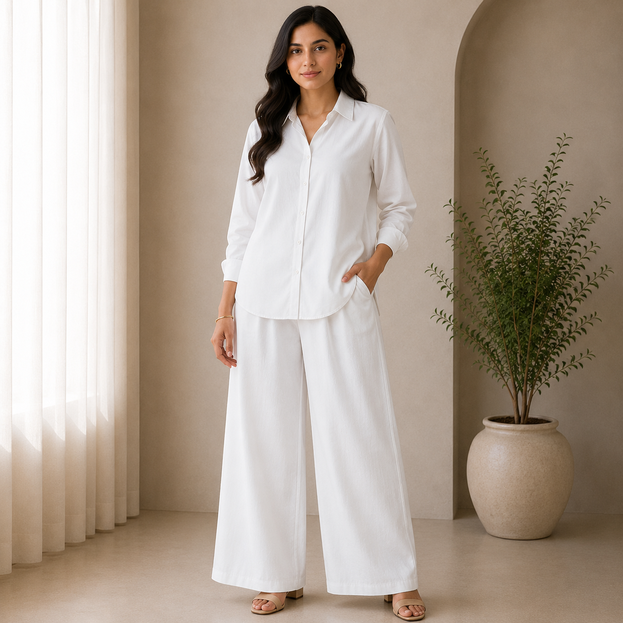 Buy White Jaam Cotton Fabric