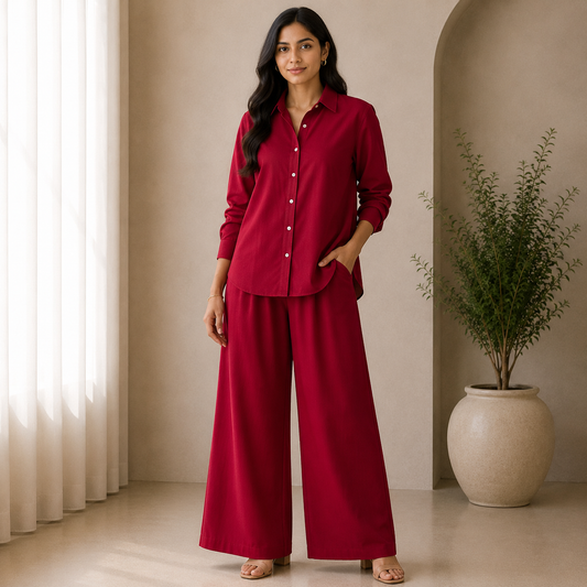 Buy Red Jaam Cotton Fabric