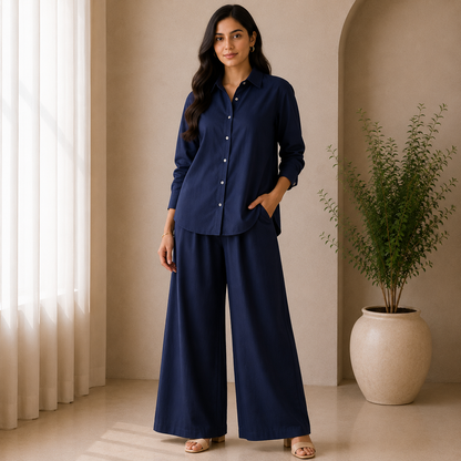 Buy Navy Blue Jaam Cotton Fabric