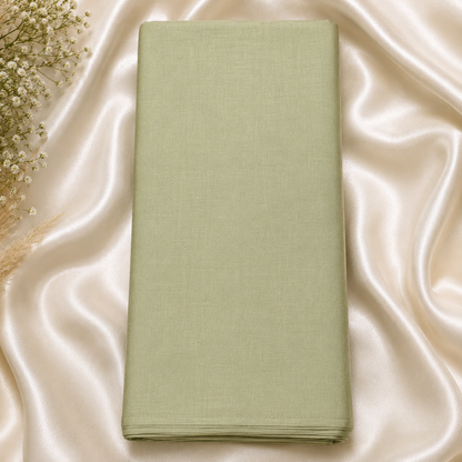 Buy Pista Green Poly Cotton Fabric