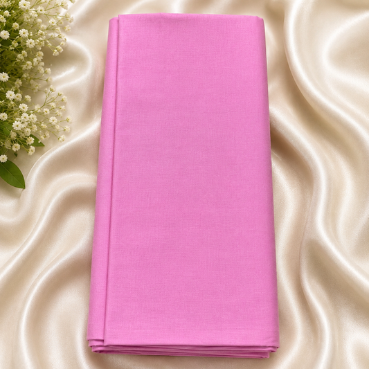 Buy Baby Pink Poly Cotton Fabric