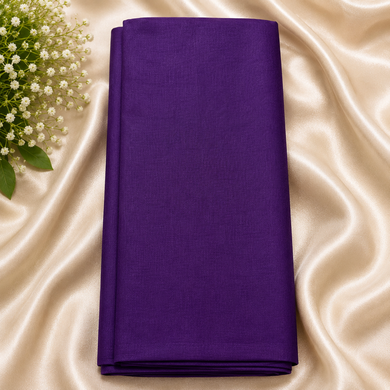 Buy Wine Poly Cotton Fabric