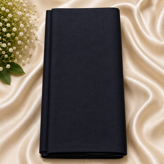 Buy Black Poly Cotton Fabric