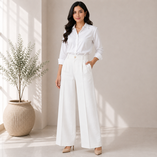 Buy White Poly Cotton Fabric