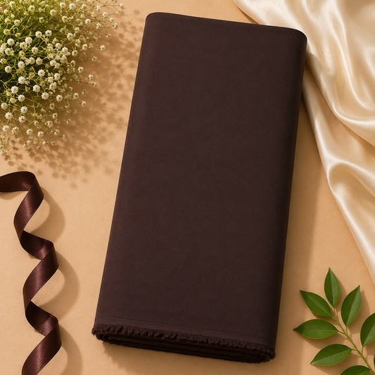 Buy Coffee Viscose Rayon Cotton Fabric