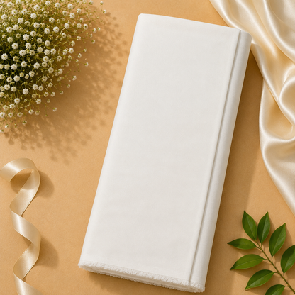 Buy White Viscose Rayon Cotton Fabric