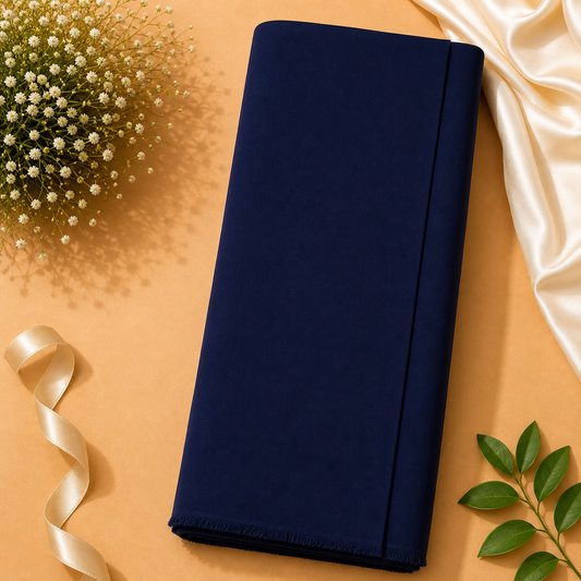 Buy Navy Blue Viscose Rayon Cotton Fabric