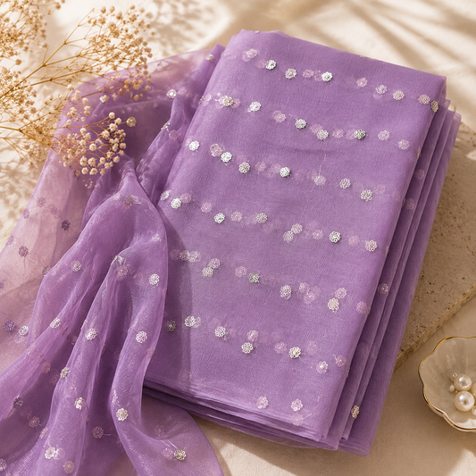 Buy Pyazi Butti Net Fabric