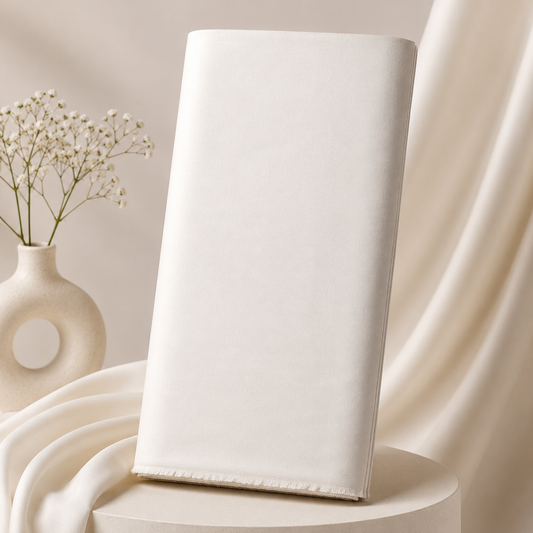 Buy Off White Jaam Cotton Fabric