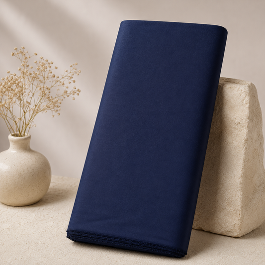 Buy Navy Blue Jaam Cotton Fabric