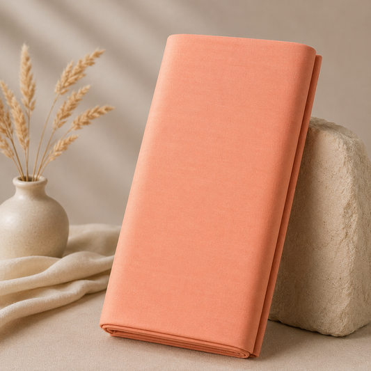Buy Peach Jaam Cotton Fabric