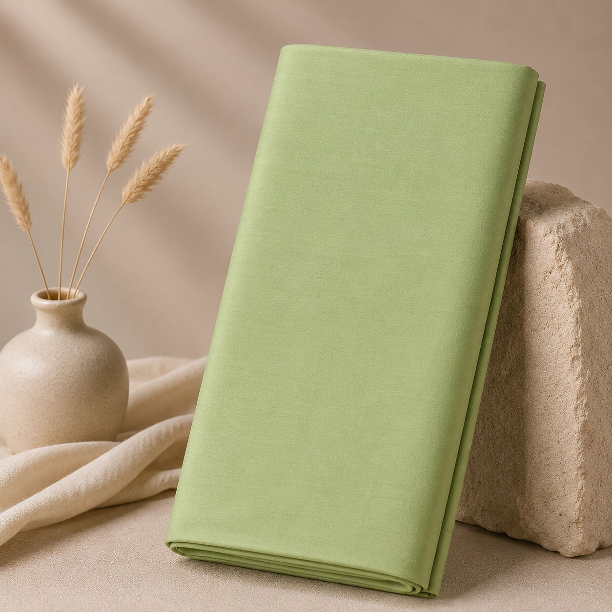 Buy Pista Green Jaam Cotton Fabric