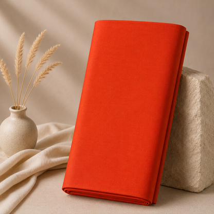 Buy Orange Jaam Cotton Fabric