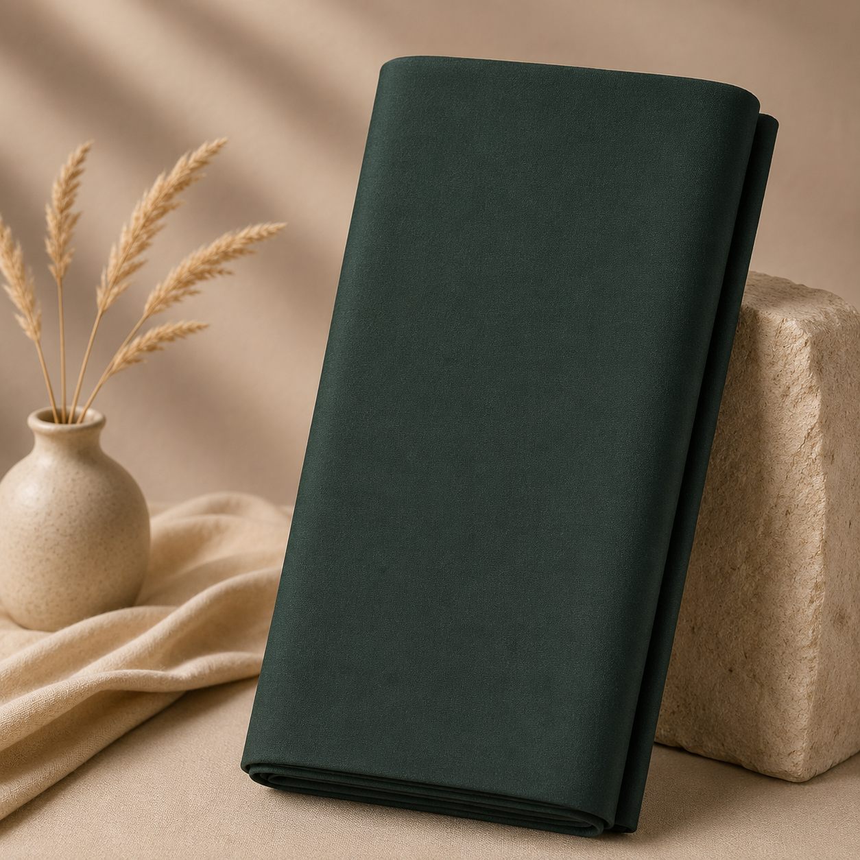 Buy Bottle Green Jaam Cotton Fabric