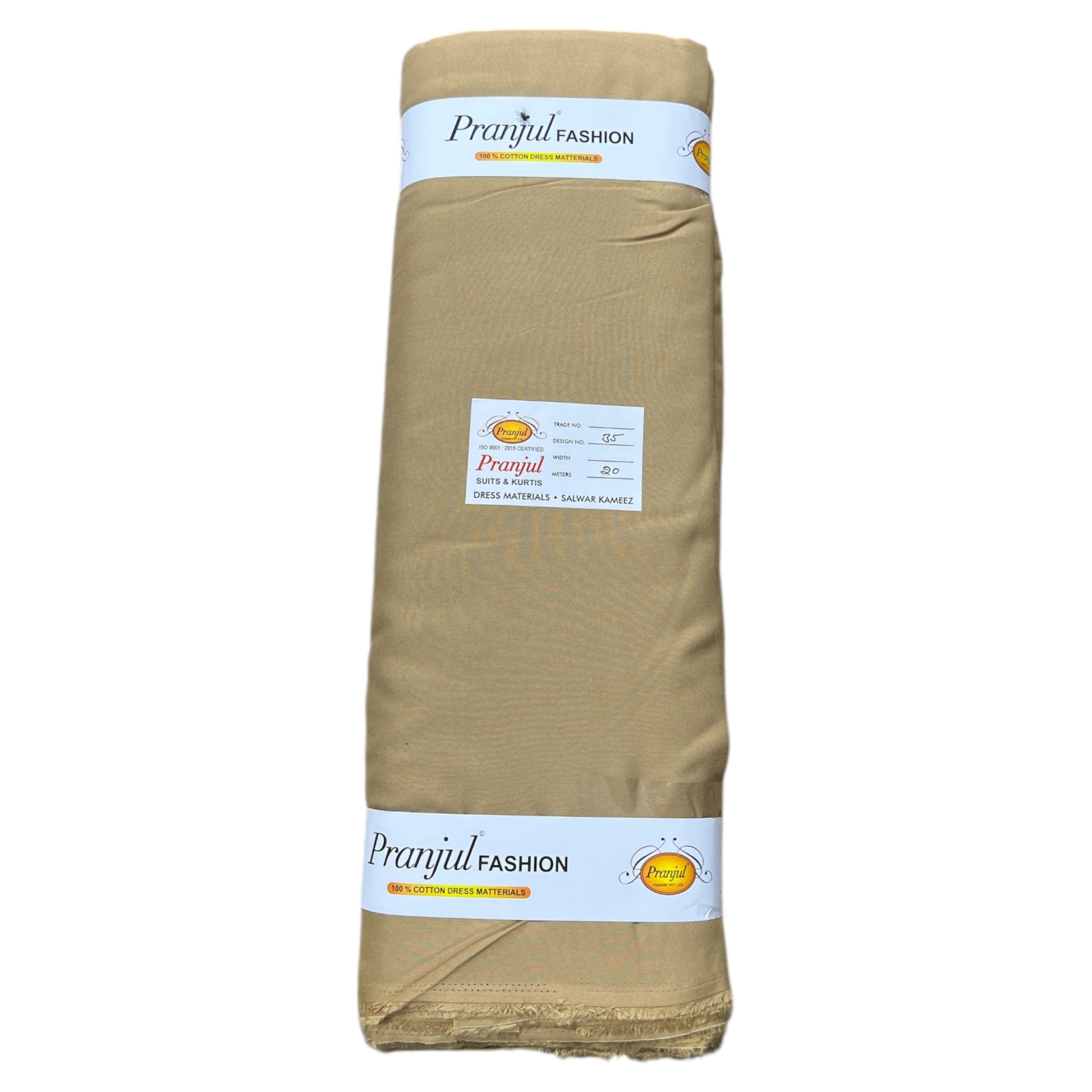 Chiku Dark Pranjul Rayon Cotton Fabric