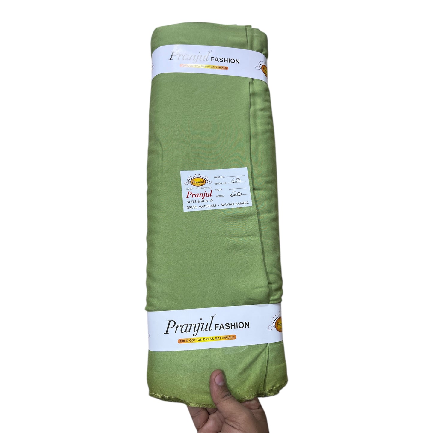 Pista Green Pranjul Rayon Cotton Fabric