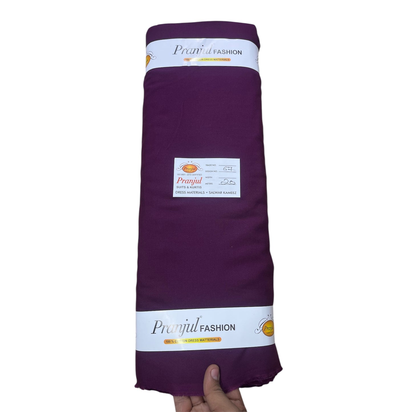 Wine Light Pranjul Rayon Cotton Fabric