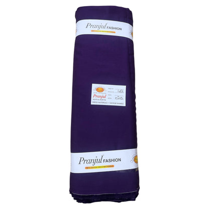 Wine Dark Pranjul Rayon Cotton Fabric