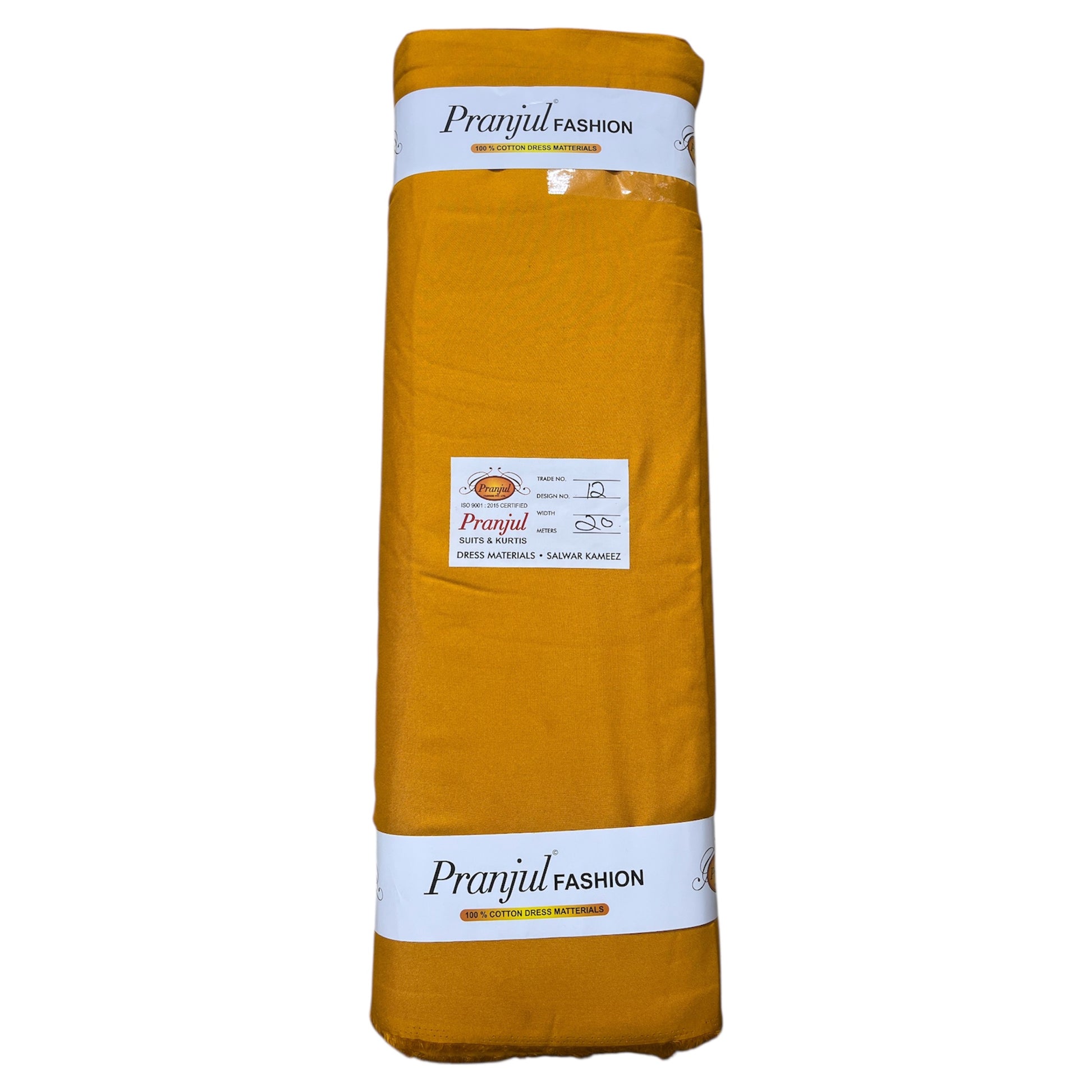 Mustard Light Pranjul Rayon Cotton Fabric