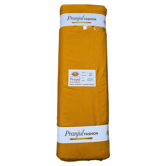 Mustard Light Pranjul Rayon Cotton Fabric