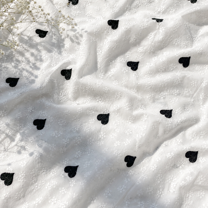 Buy Combo White Chikankari Black Heart Kadai with Apliq Plazo Fabric