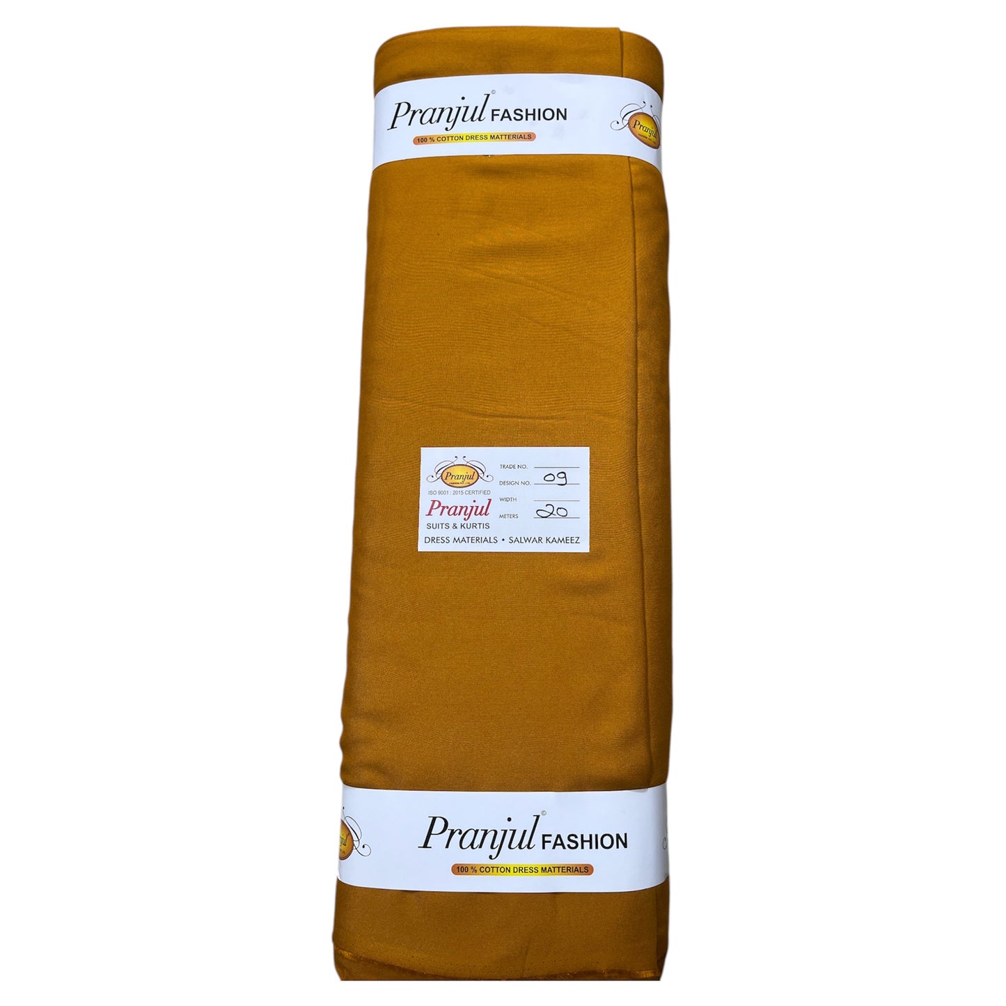 Mustard Dark Pranjul Rayon Cotton Fabric