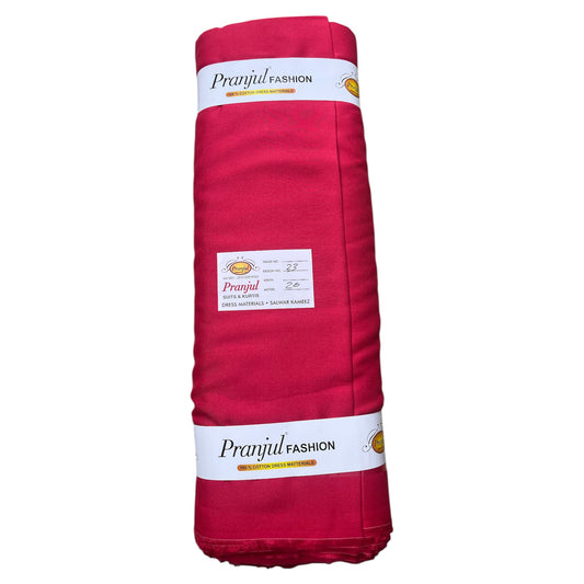 Gajri Pranjul Rayon Cotton Fabric