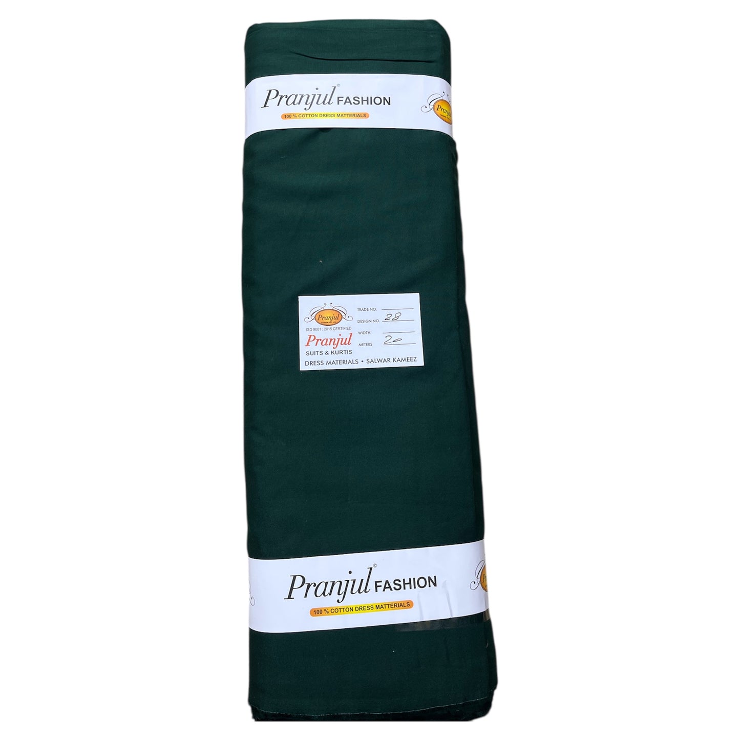  Bottle Green Pranjul Rayon Cotton Fabric