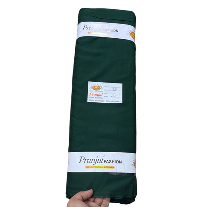  Bottle Green Pranjul Rayon Cotton Fabric
