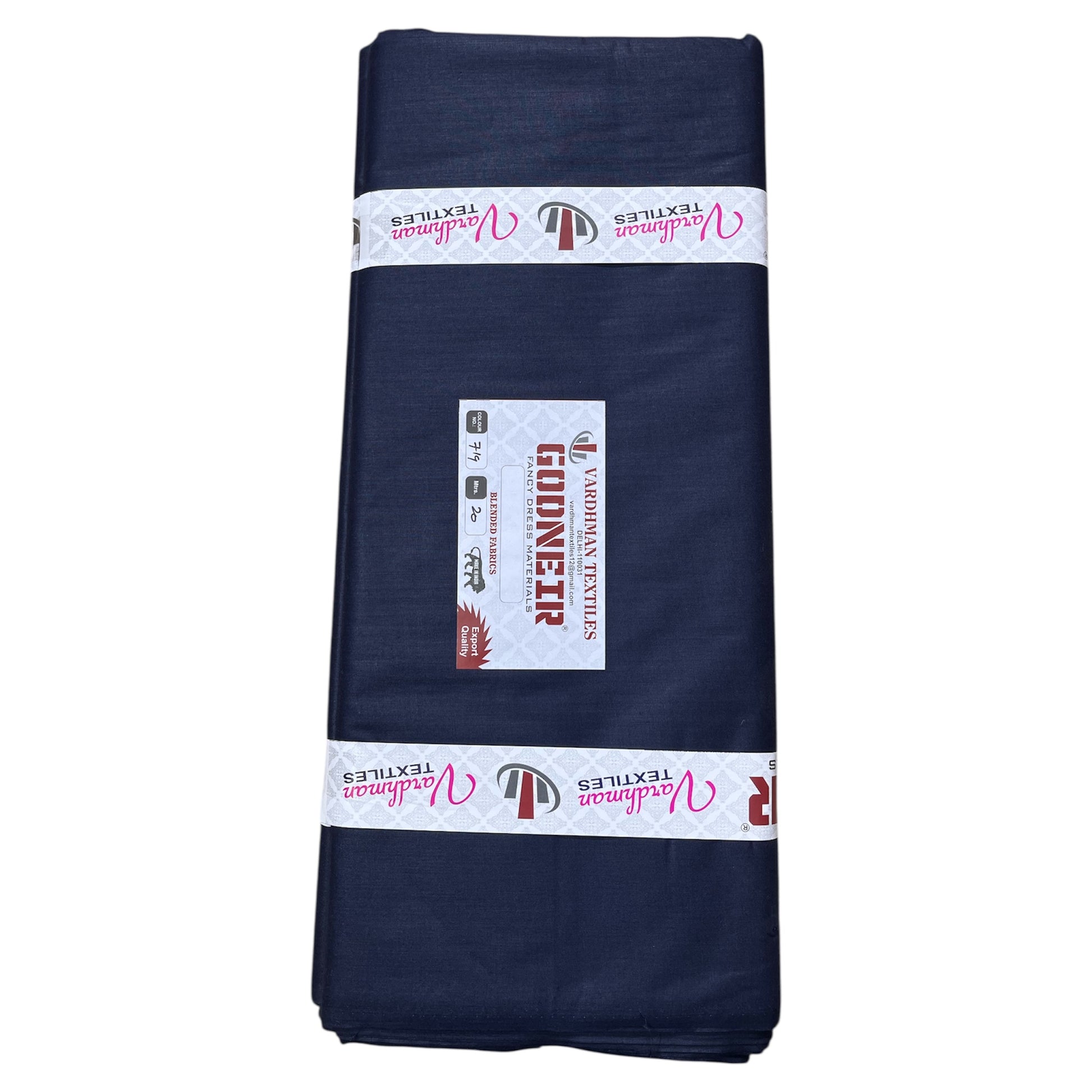 Navy Blue Poly Cotton Fabric