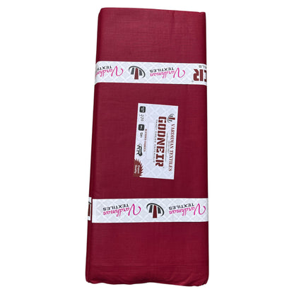 Mehroon Poly Cotton Fabric