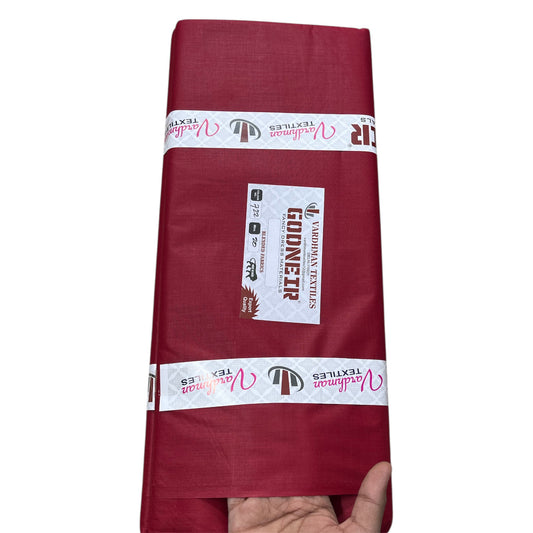 Mehroon Poly Cotton Fabric