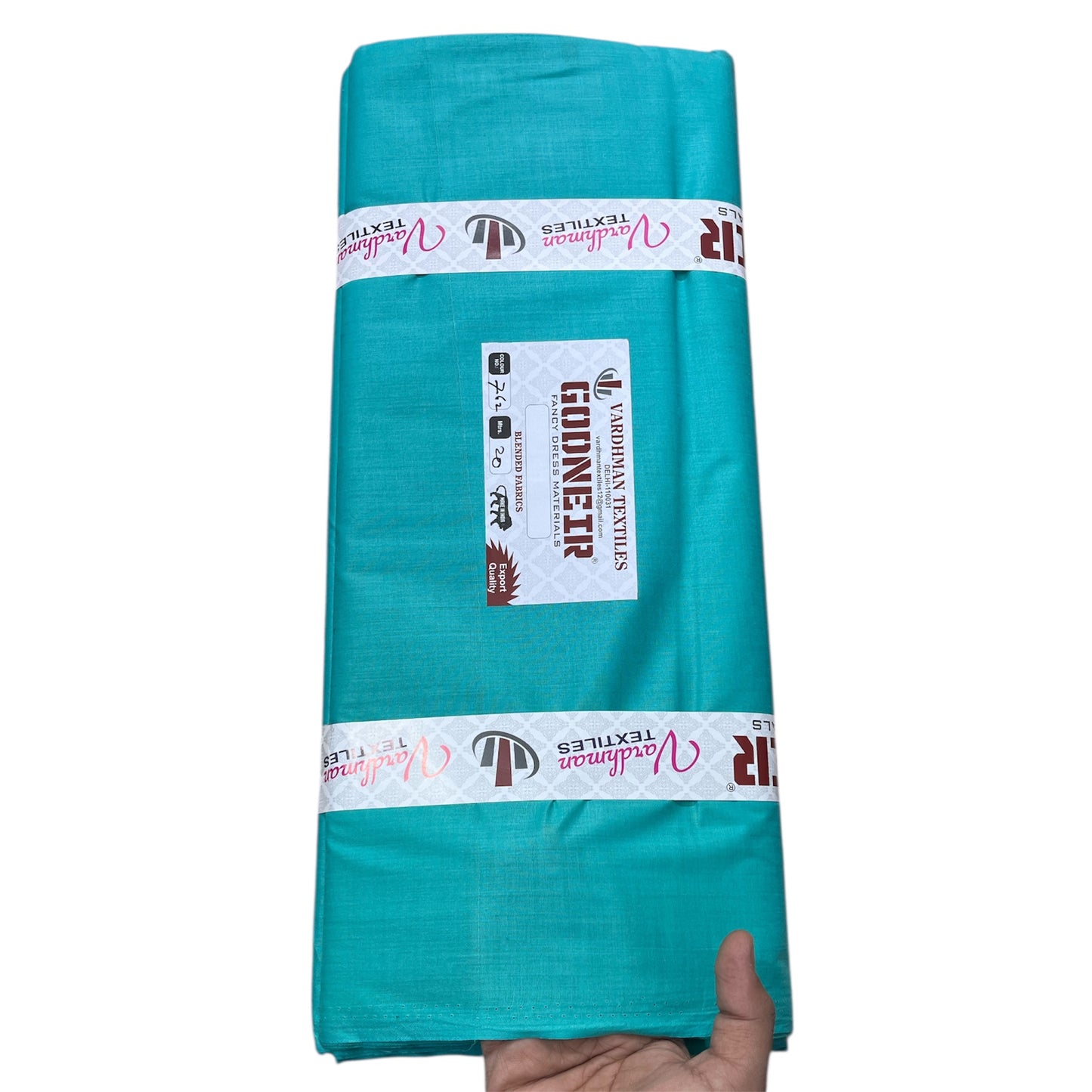 Rama Green Poly Cotton Fabric