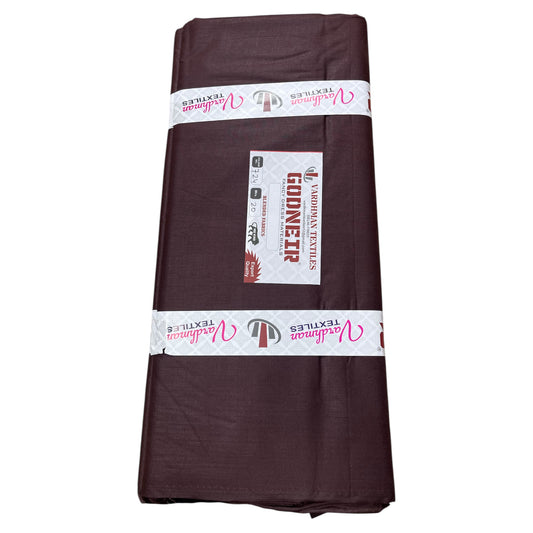 Coffee Poly Cotton Fabric