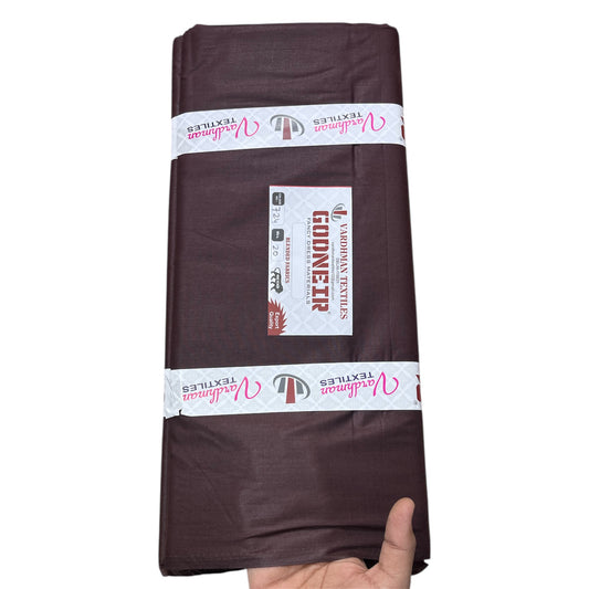 Coffee Poly Cotton Fabric