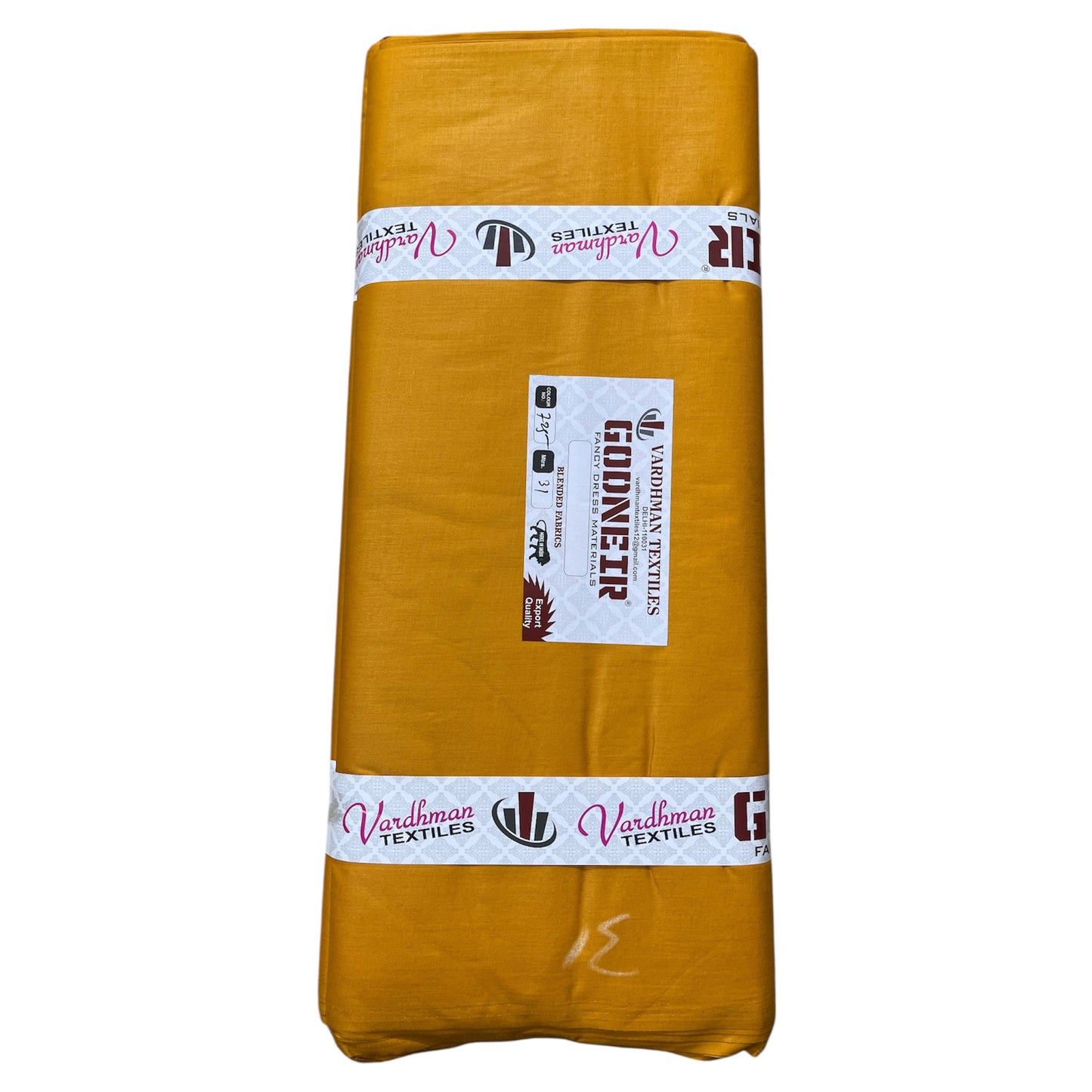 Mustard Poly Cotton Fabric
