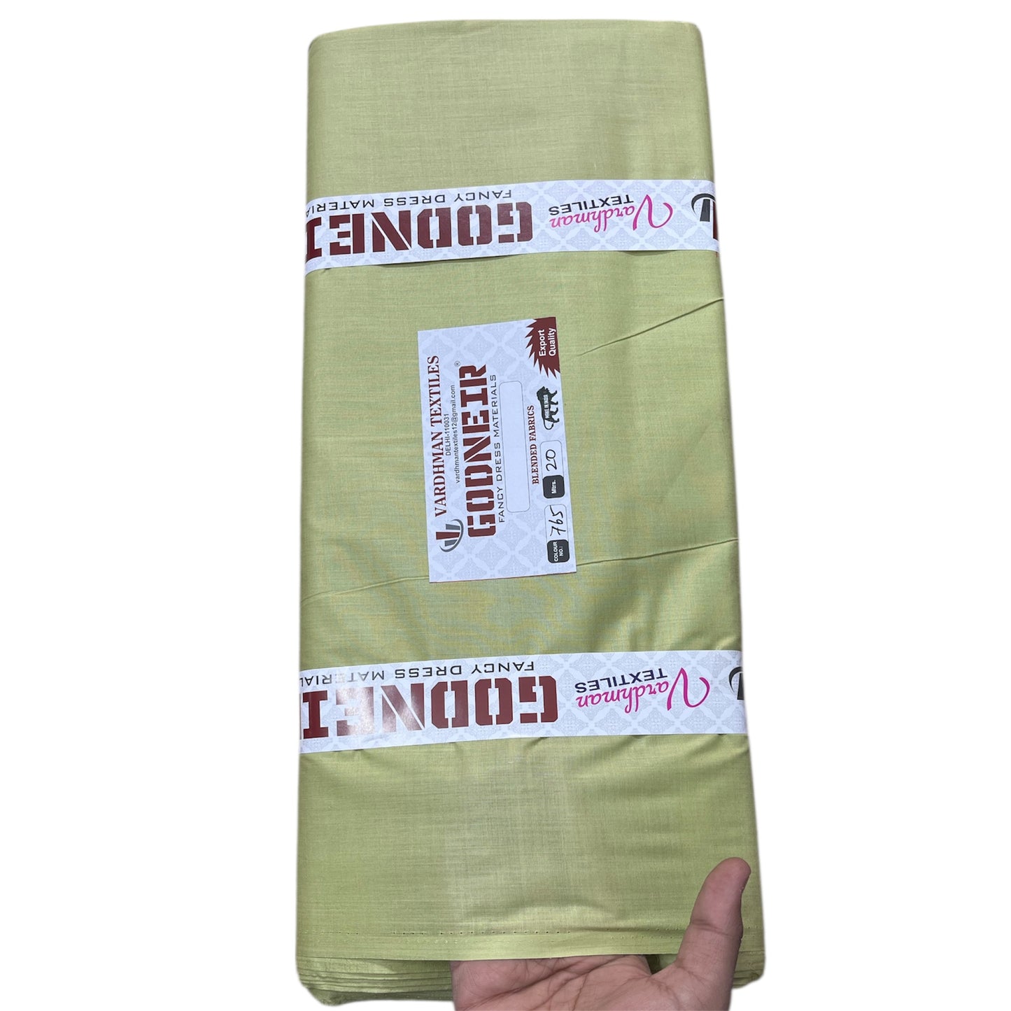 Pista Green Poly Cotton Fabric