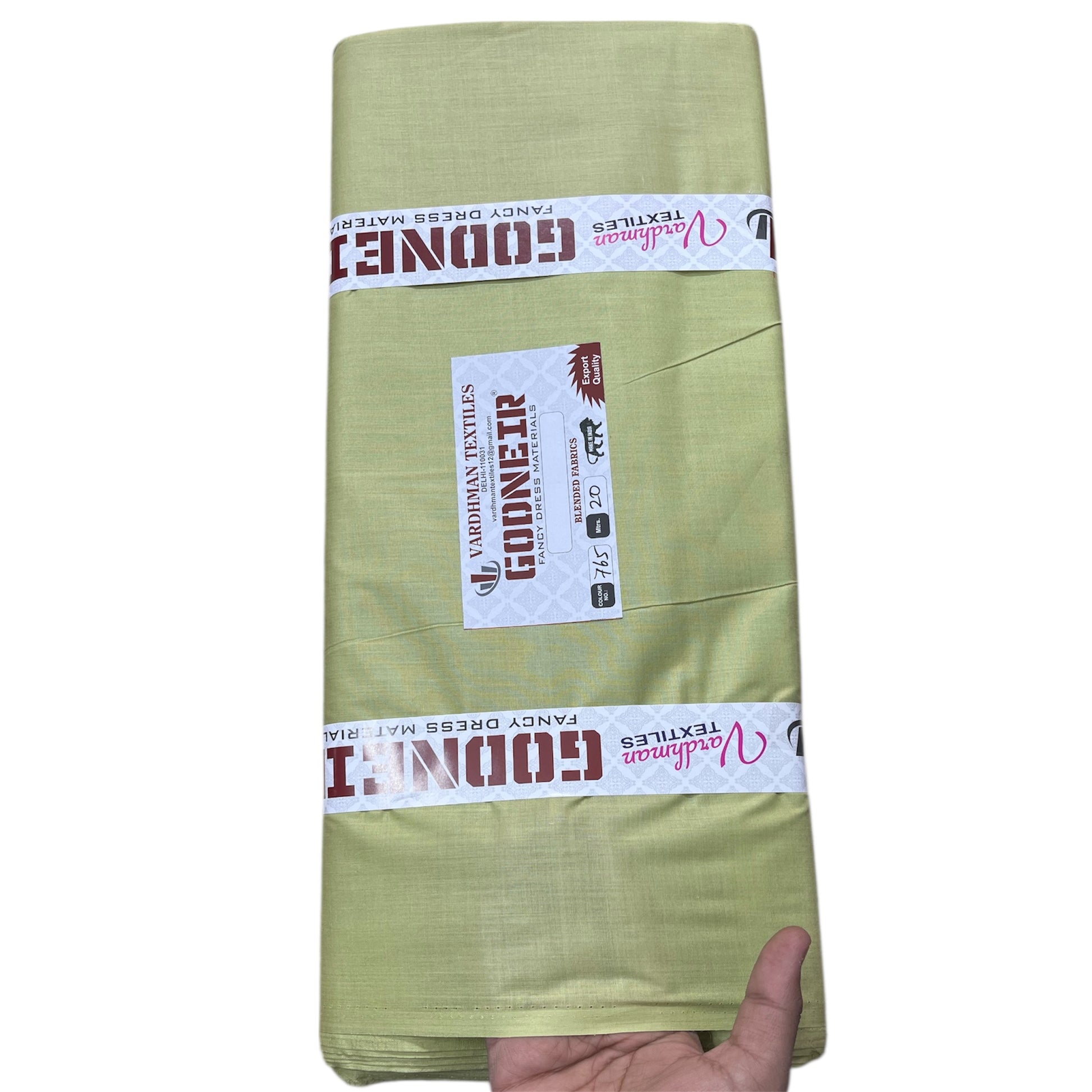 Pista Green Poly Cotton Fabric