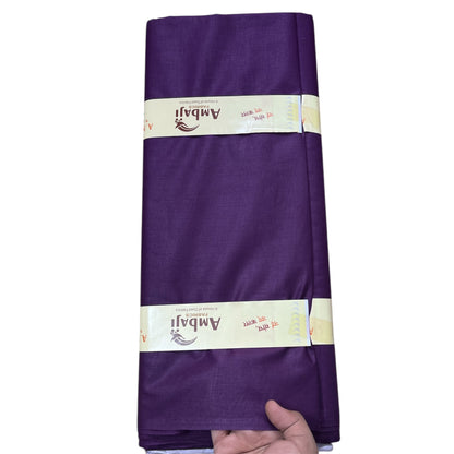 Wine Poly Cotton Fabric