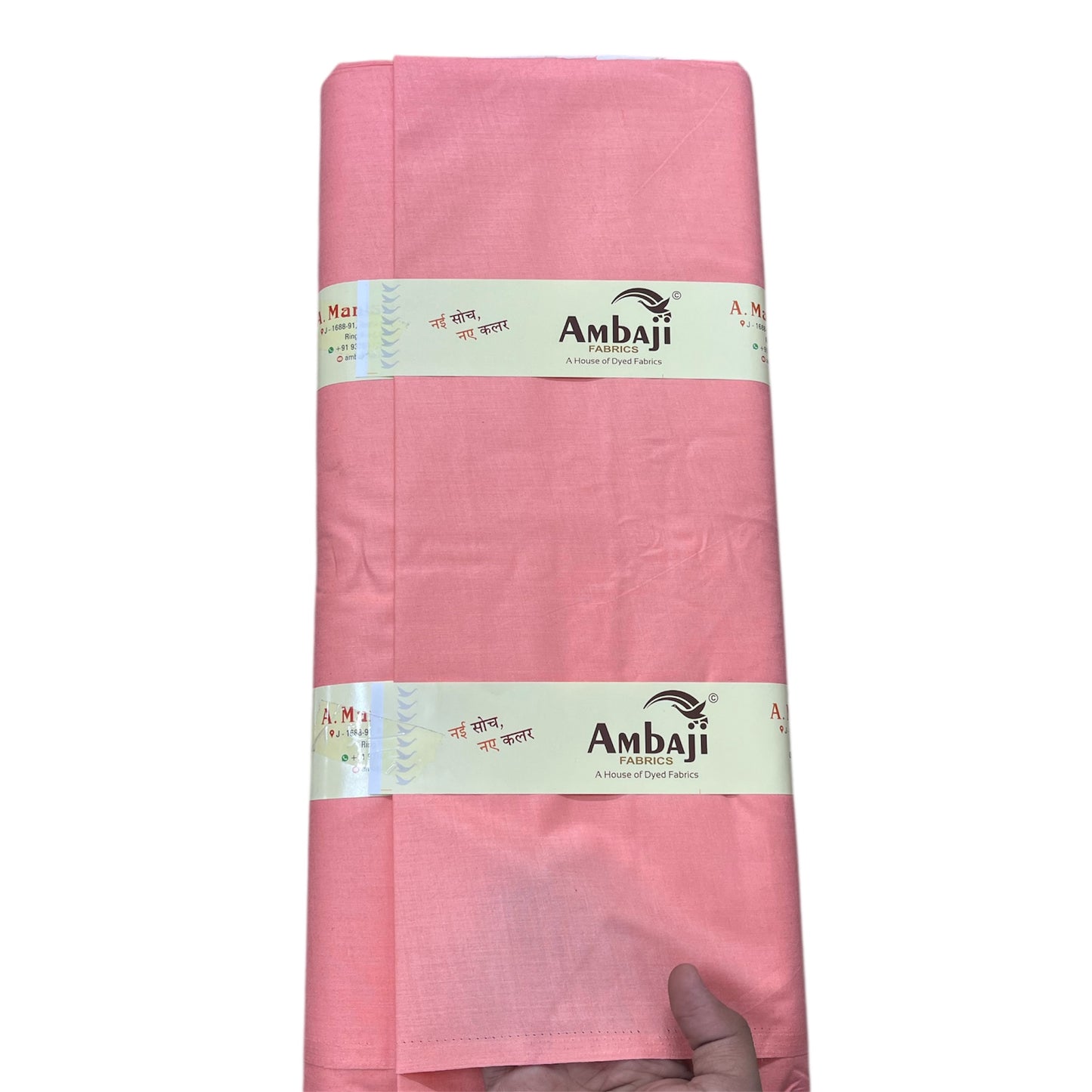  Peach Poly Cotton Fabric