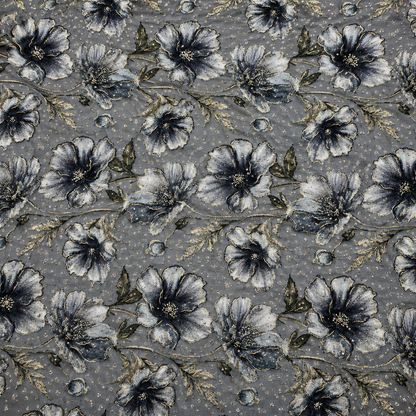 Buy Combo Floral Rayon Print Diamond with Apliq Plazo Fabric 044